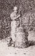 Jean Francois Millet Countrywoman oil